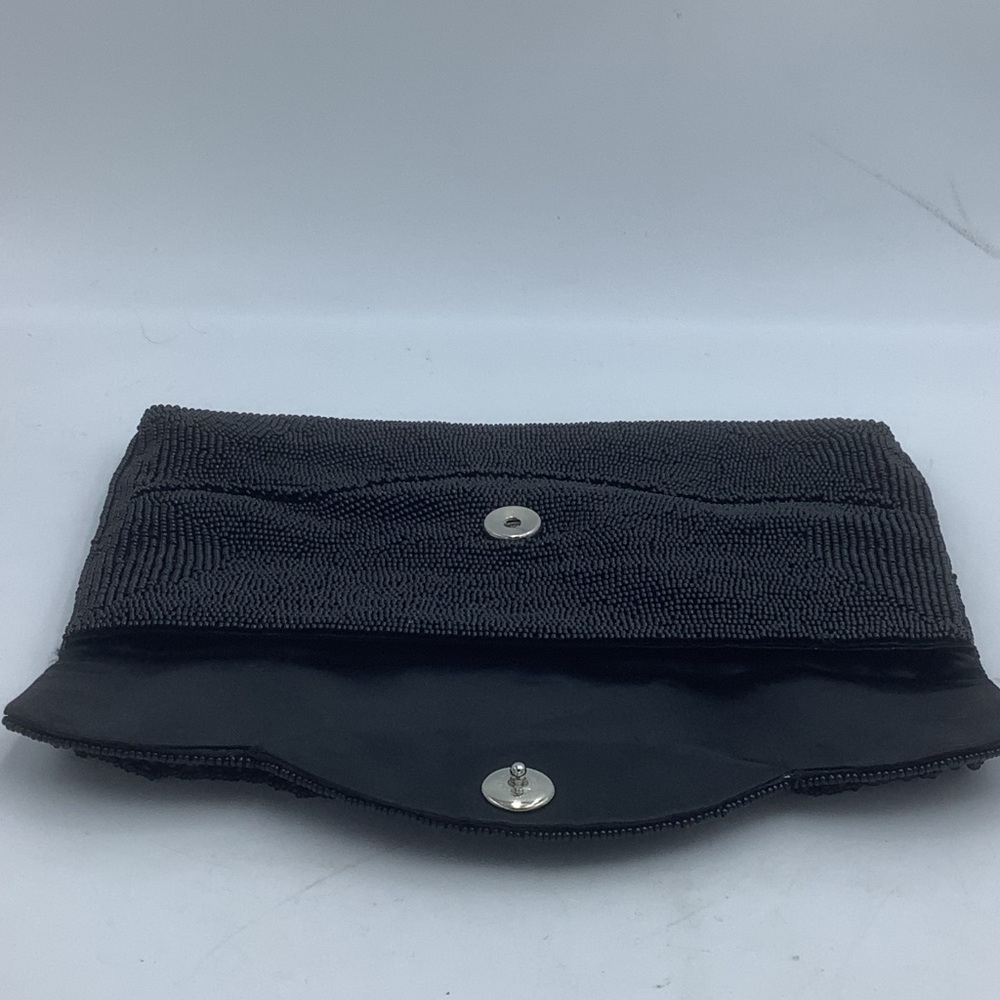Vintage Vivant by Sarne Hand Made Black Beaded Evening Bag - Picture 6 of 8